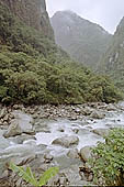 Jungle covered mountains nearby the village of Aguas Calientes